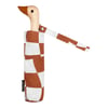 PARAPLUIE CANARD DAMIER CARAMEL, ORIGINAL DUCKHEAD