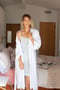 Image of Long Kimono White Applique