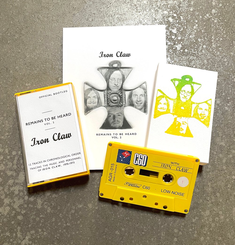 IRON CLAW - REMAINS TO BE HEARD - VOL. 2 [CASSETTE + 48 PAGE ART BOOK] •• YELLOW - ED. OF 100