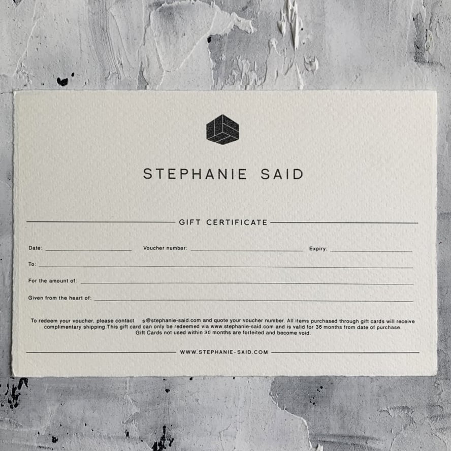 Image of GIFT CERTIFICATE