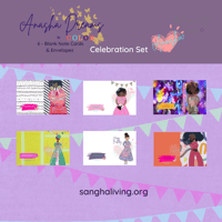 Celebration Paper Doll Set (6  blank notecards)