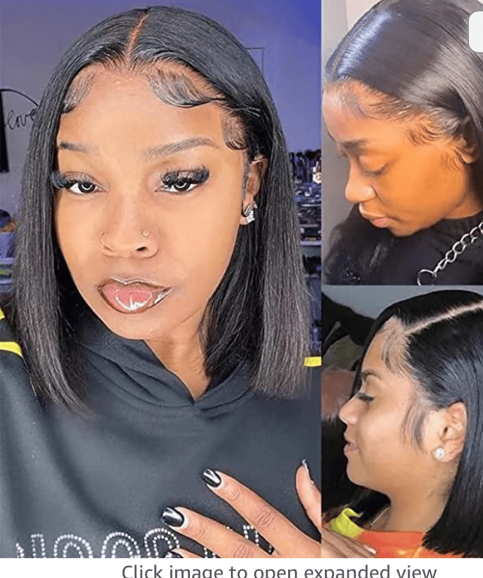 Image of 180 Density Bob Wig Human Hair
