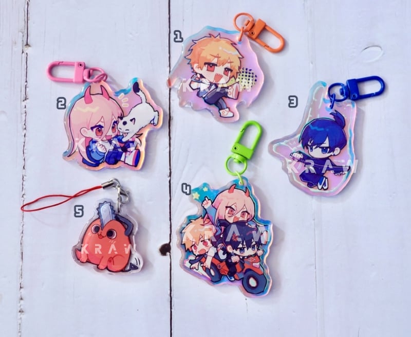 Chainsaw man Acrylic Charms