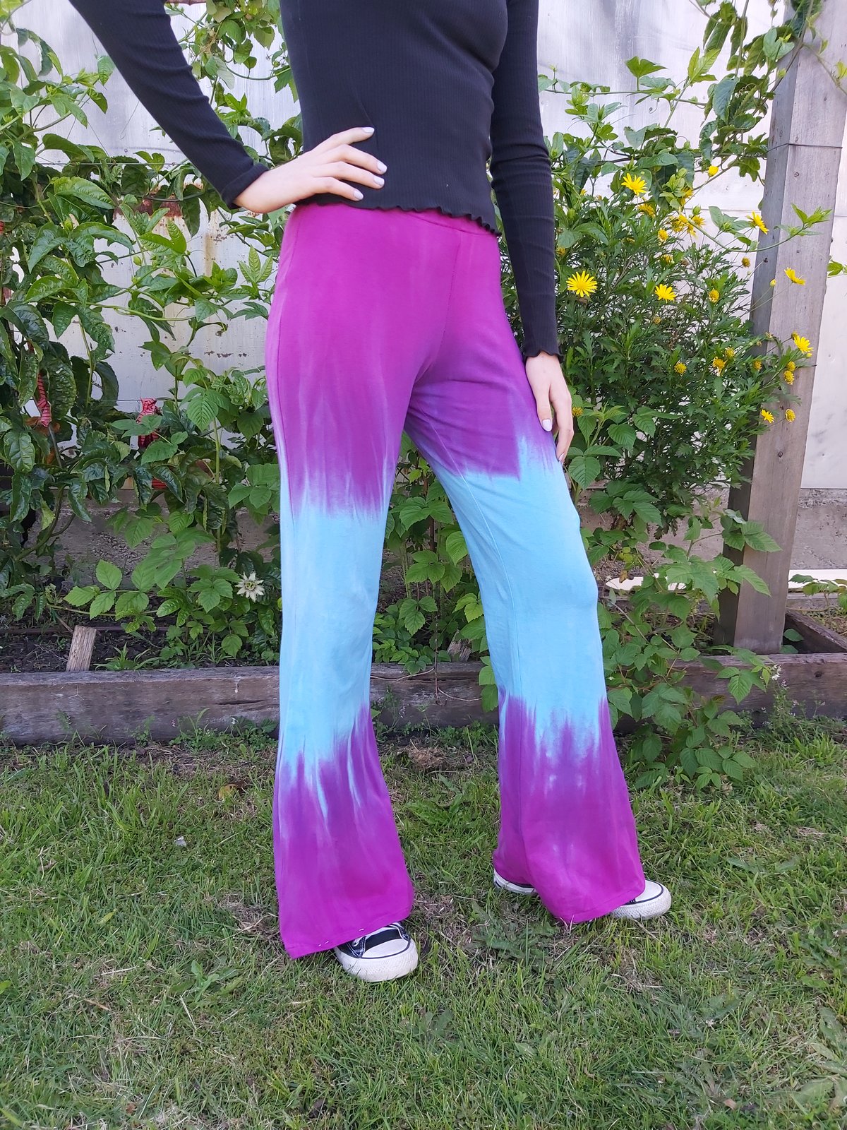 Image of Medium Blue/purple ombre KAT Pants - limited edition