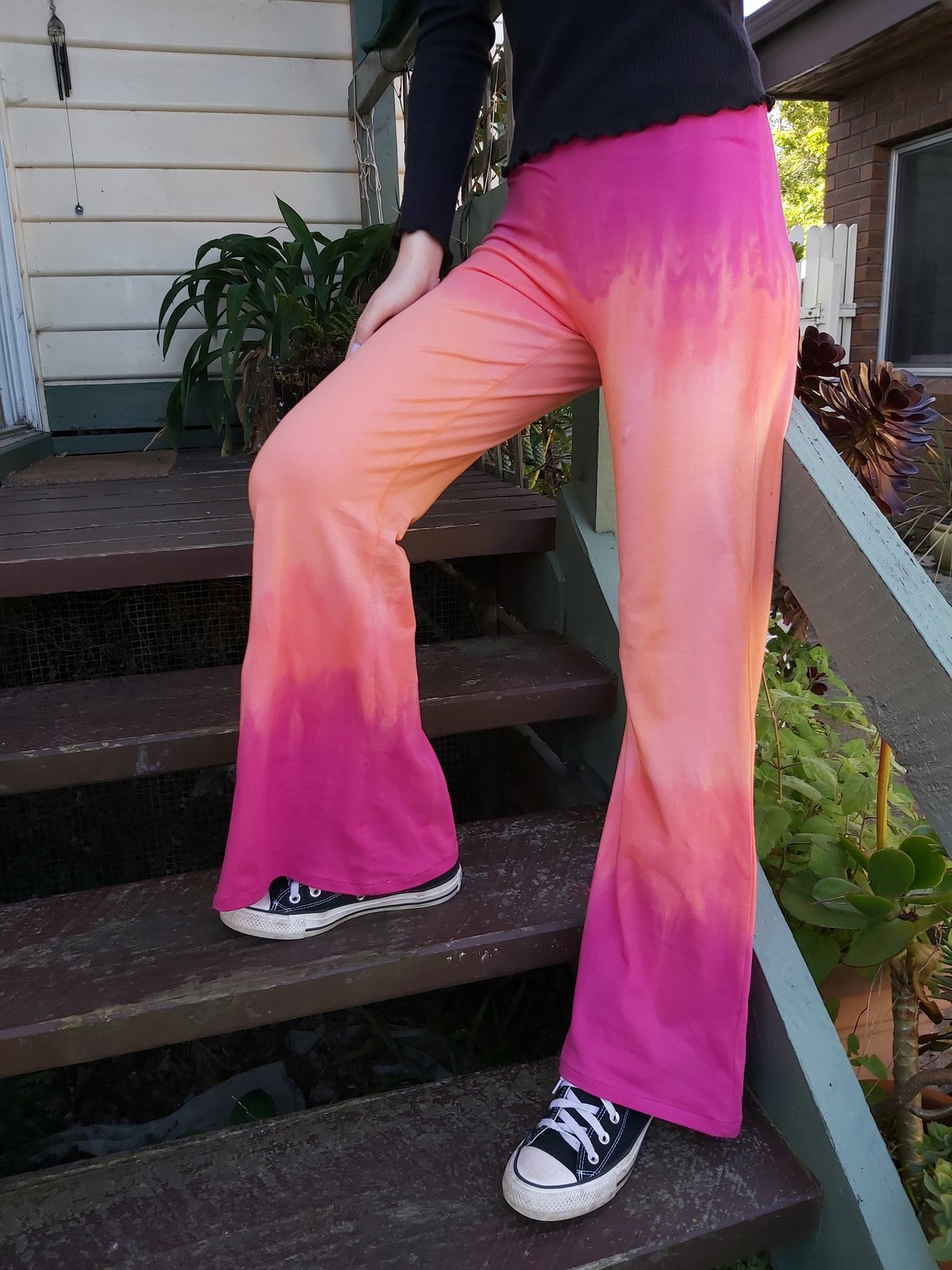 Image of Orange/pink ombre KAT Pants - limited edition