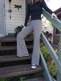 Image 2 of Kat Pants - black/white honeycomb