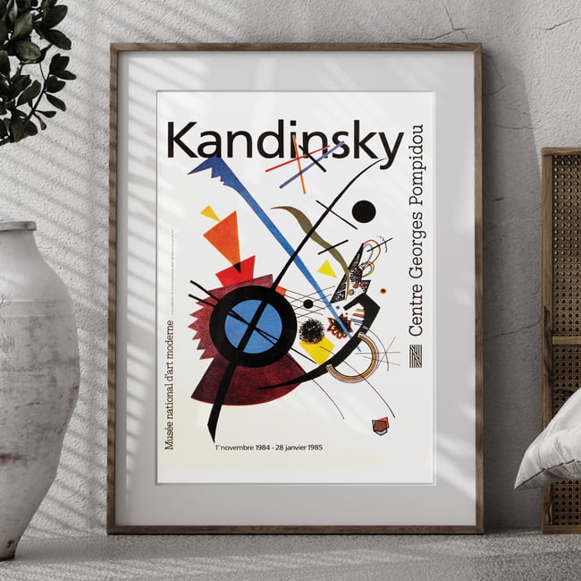 Wassily Kandinsky | Centre Georges Pompidou | 1984 | Exhibition Poster | Wall Art Print | Home Decor