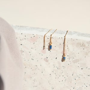 Image of Gold Lapis Lazuli threaders