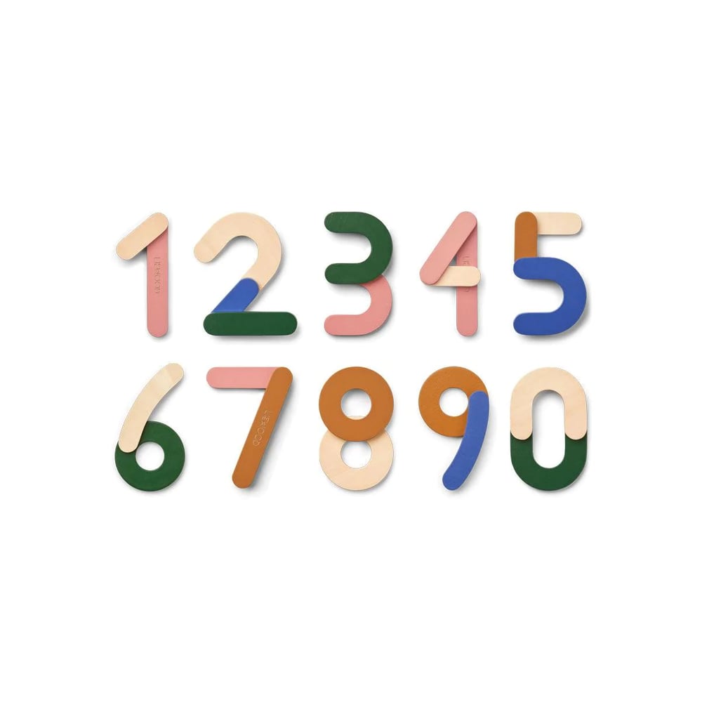 Image of Números magnéticos de madera
