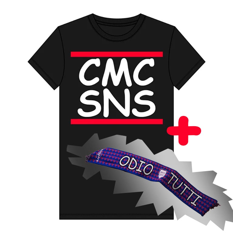 BUNDLE T-Shirt CMC SNS + Sciarpa ODIO TUTTI