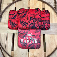 Image 2 of Psychedelic Wooders Cornhole Bag Series - Red & Whites