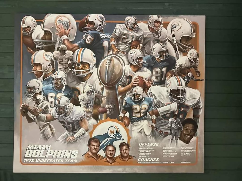 Image of Miami Dolphins: 1972 50th Anniversary - Artist Proofs