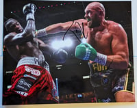 Image 1 of Tyson Fury Signed Glossy 10x8 Photo