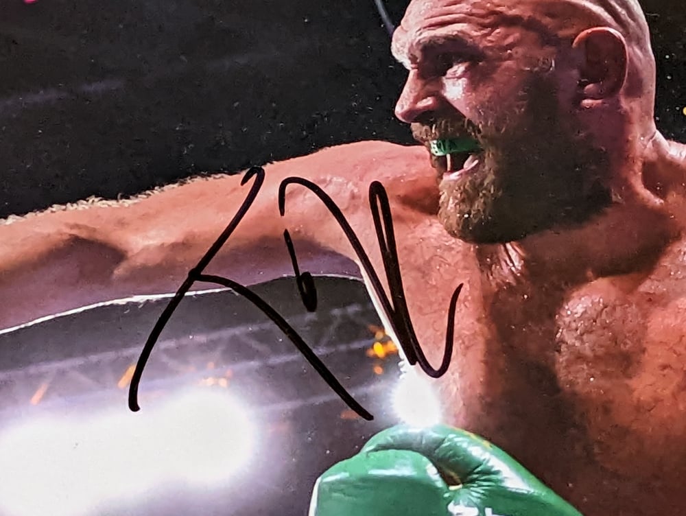 Tyson Fury Signed Glossy 10x8 Photo