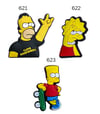 Simpsons Shoe Charms /  Bart / Lisa / Homer 