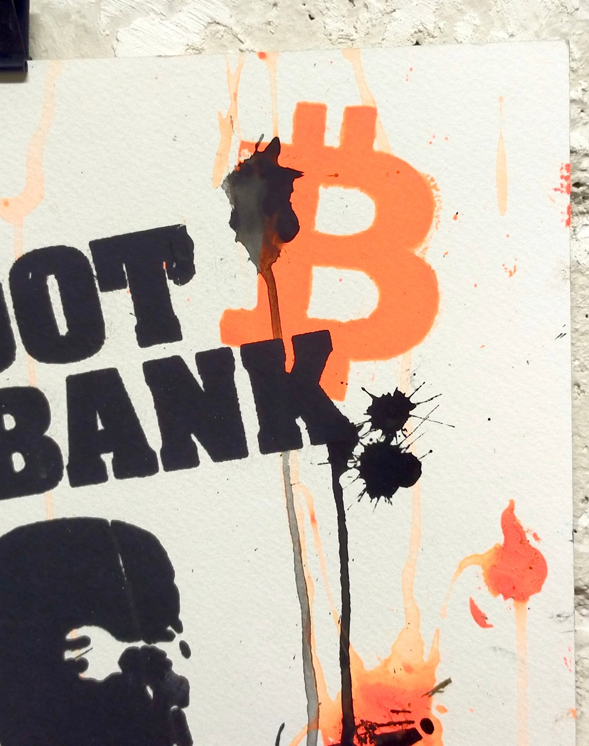 Image of SHOOT THE BANK 2 X BITCOIN MEETUP PARIS 2021. Signed + COA