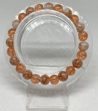 Georgia Peach Glass Bead Bracelet 