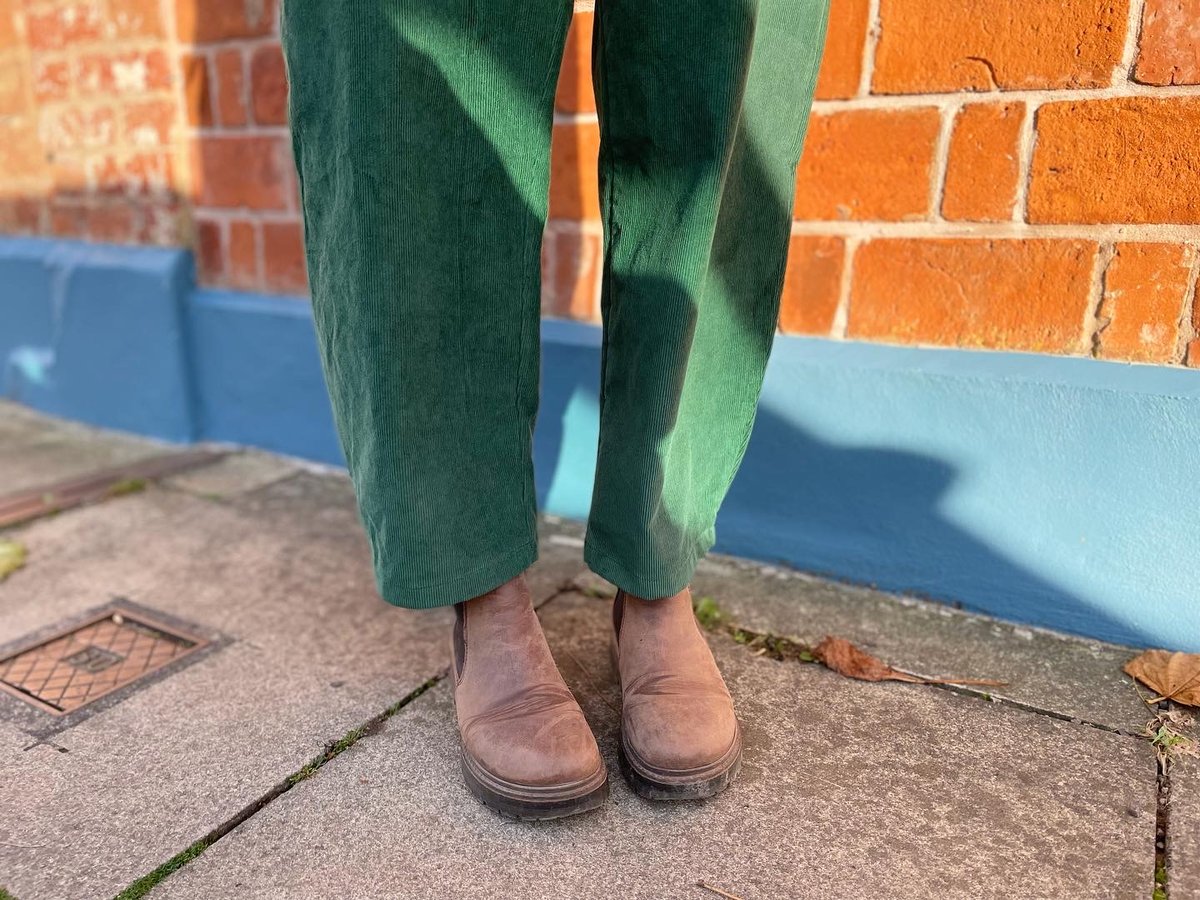 The Artist Trouser ~ organic forest corduroy | SOFO studio