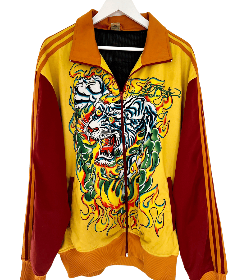 ED HARDY ZIP UP YELLOW XXL