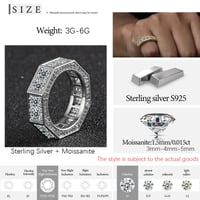 Image 4 of Moissanite Screw Ring