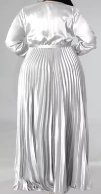 Image 4 of V Neck Pleated Party Dress