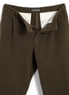 Hansen Garments SUNE | Pleated Wide Cut Trousers  |  brown herringbone
