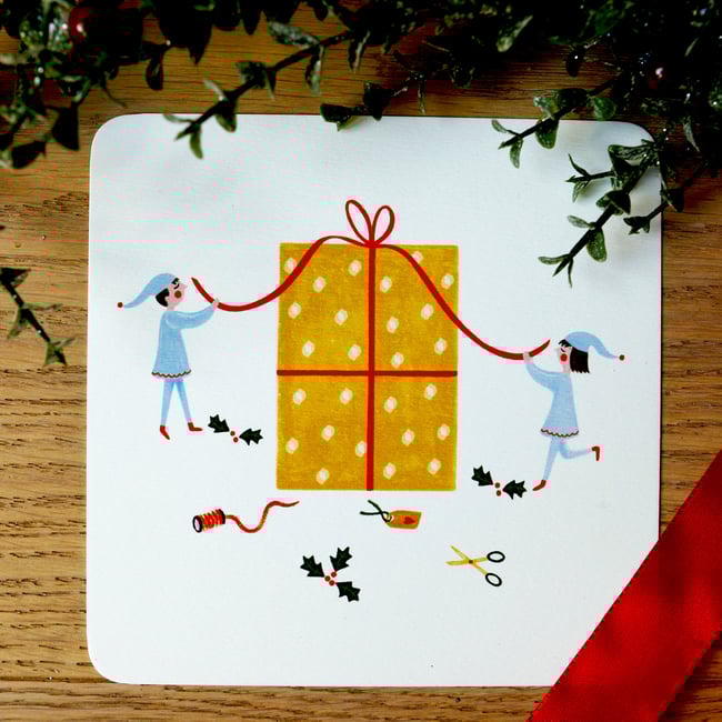 Carte "Lutins de Noël" 