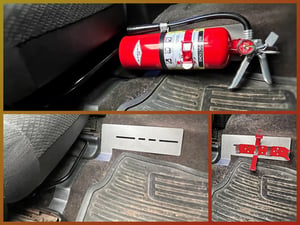 Image of Chevrolet Silverado / GMC Sierra 2006-2013 1500/2500/3500 ~ FEM - Fire Extinguisher Mount