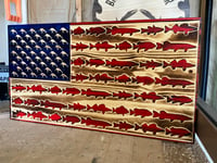 Image 1 of American Flag - Freshwater Fisherman