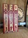 R.E.D. Flag - Remember Everyone Deployed - Crimson