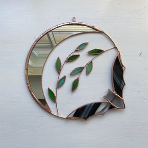 Image of Bat, Crescent Moon and Leaves Wreath