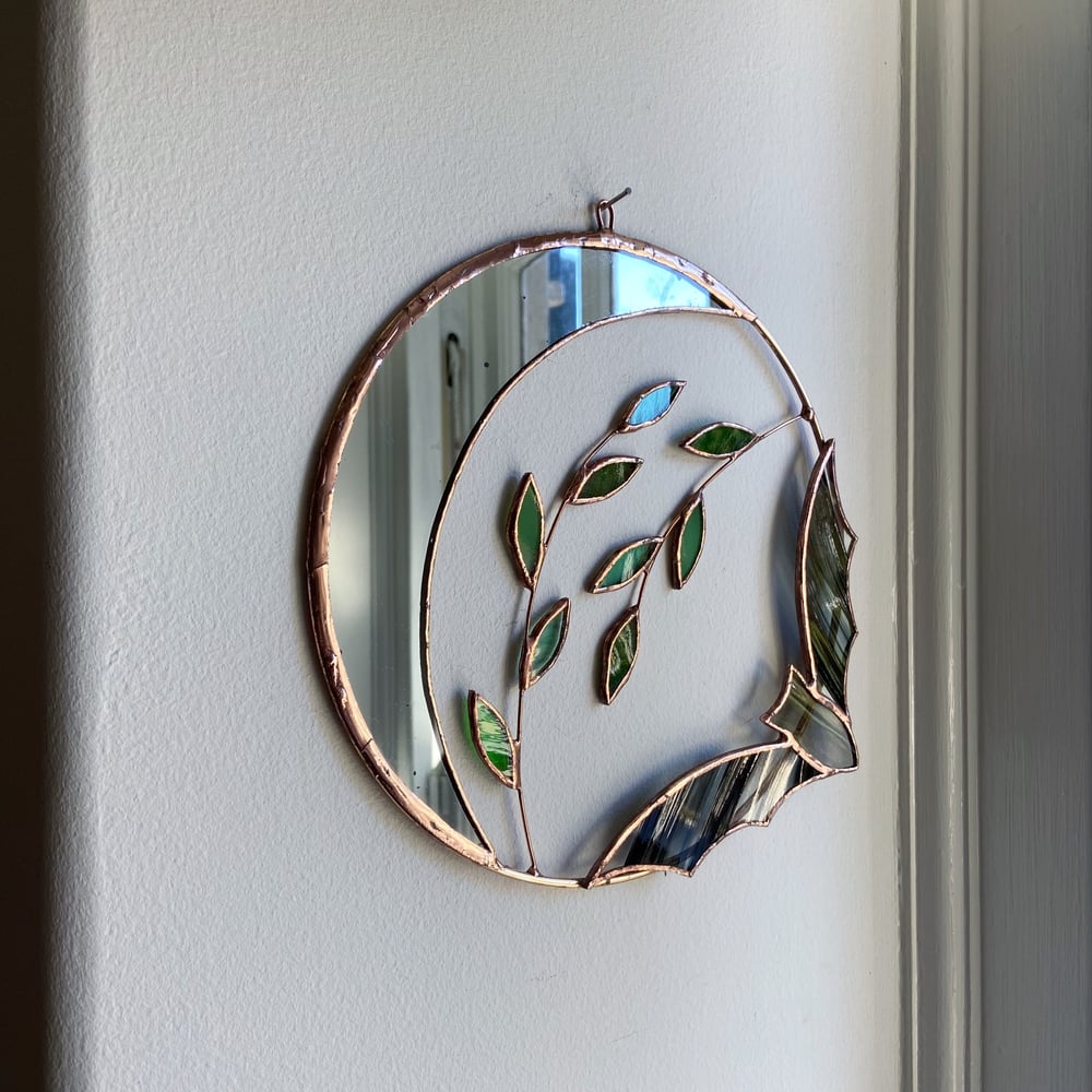 Image of Bat, Crescent Moon and Leaves Wreath