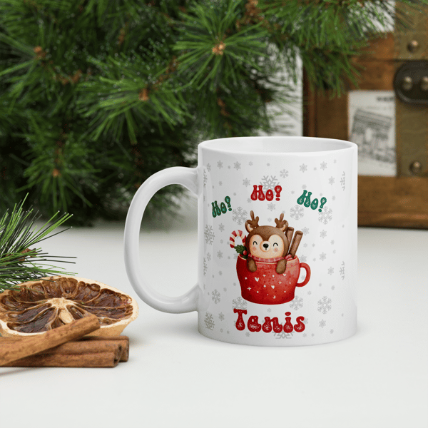 Image of Reindeer Holiday Personalized Mug