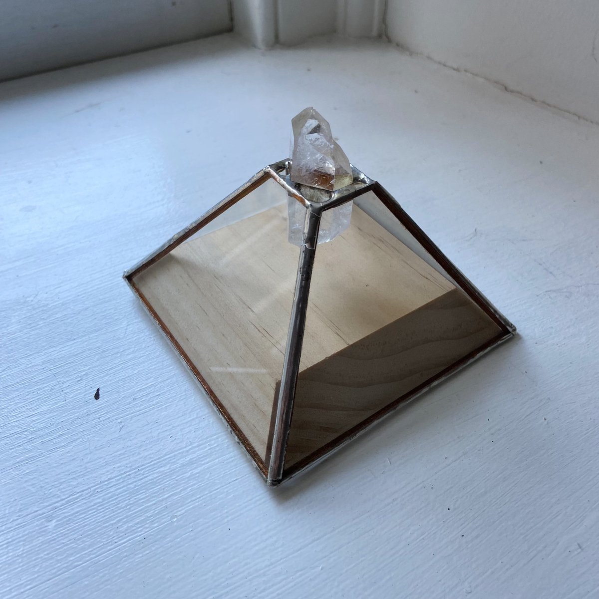 Crystal Topped Pyramid Box, no.3 / ABJ glassworks