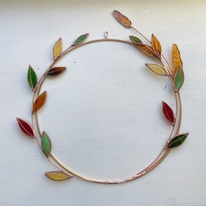 Image of Autumnal Leaves Wreath