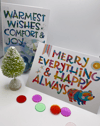 "Nothin but joy" card + white paper envelope set (4x6"/ blank)