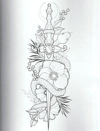 Image 2 of Tattoo Art Coloring Book by Robyn Pallotta 