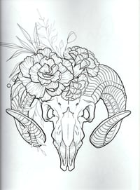 Image 3 of Tattoo Art Coloring Book by Robyn Pallotta 