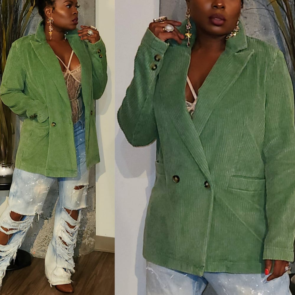 Image of The Vintage Emerald Blazer