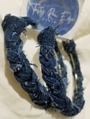 Image 2 of Tasty Raw Edge Denim Extreme Box Braid Hoops