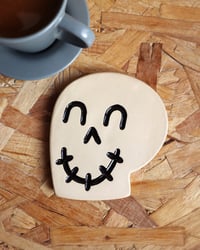 Image 1 of Happy skull coaster