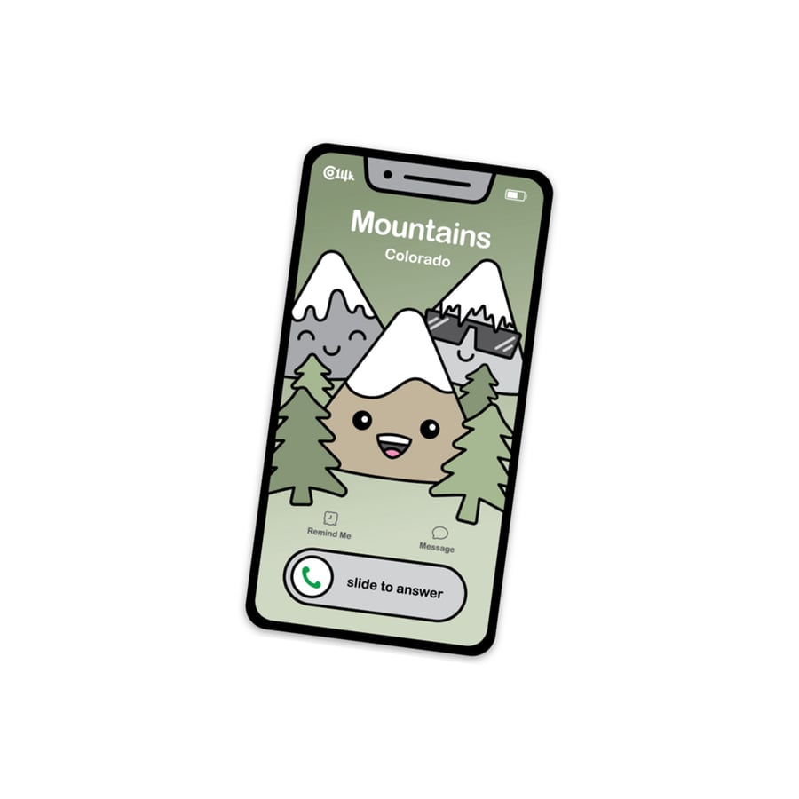 Image of Mountains Calling Sticker