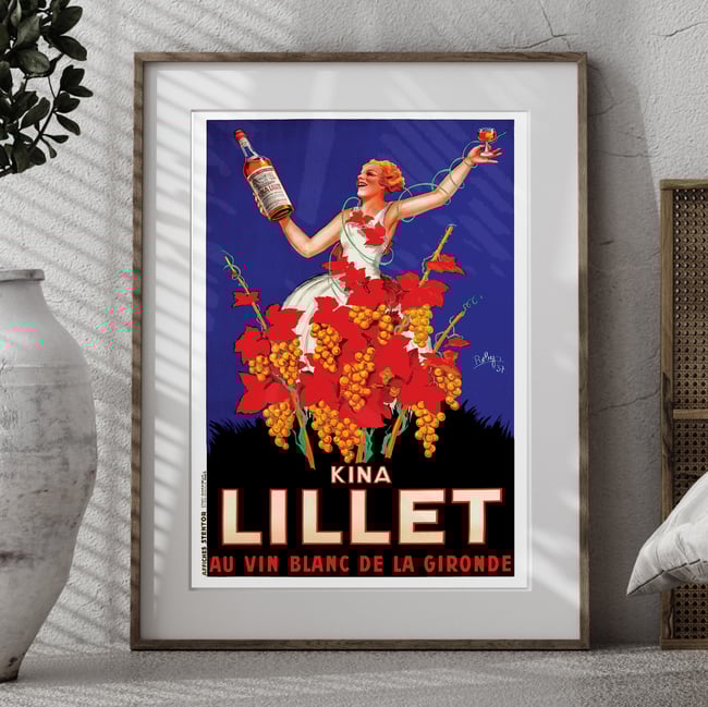 Kina Lillet | Roby | 1937 | Vintage Poster | Wall Art Print | Home Decor