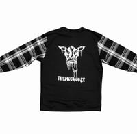 Image 2 of BLACK Cow Head Crew X Flannel