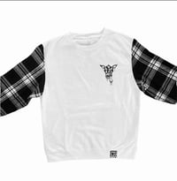 Image 1 of WHITE Cow Head Crew X Flannel