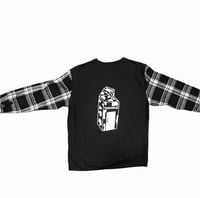 Image 2 of BLACK Milk Crate Crewneck X Flannel
