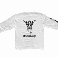 Image 2 of WHITE Cow Head Crewneck