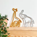Image 1 of Girafe et Elephant