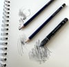 Graphite stick and pencils