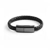 Bracelet Charger™ Black leather